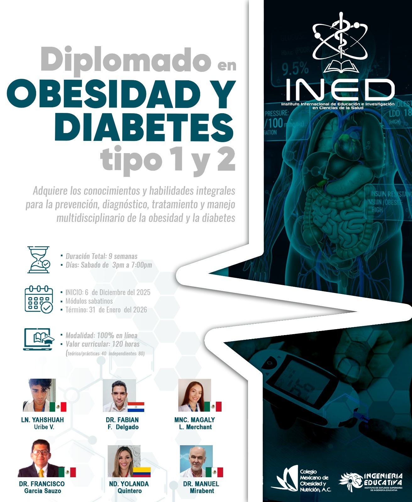 DIPLOMADO EN OBESIDAD Y DIABETES TIPO 1 Y 2 B 2025